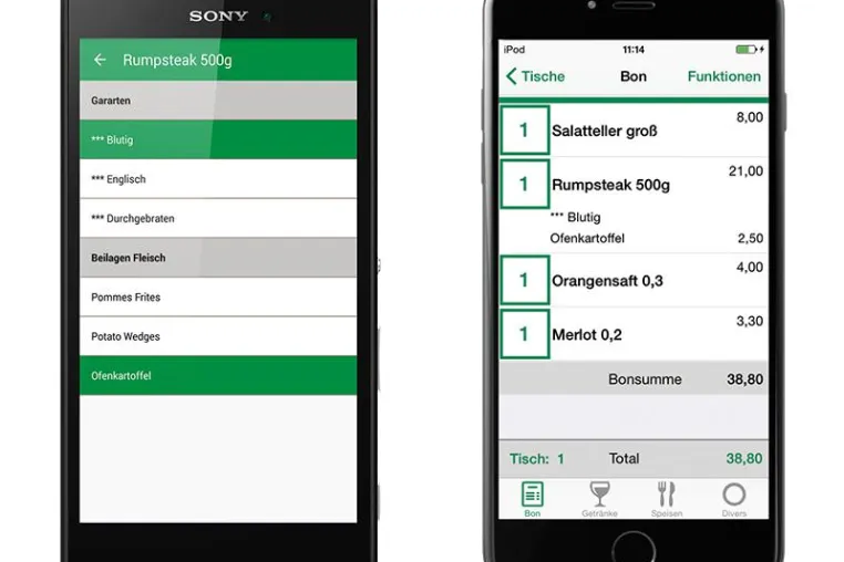 Kassieren mit der neuen Vectron MobileApp Bild: Kassieren mit der neuen Vectron MobileApp