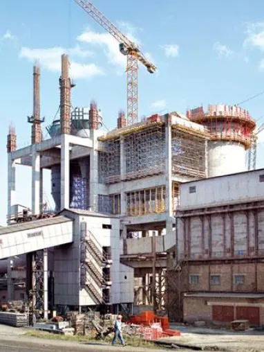 Bild: Zementwerk Ivano-Frankowsk, Ukraine - Hohe Anforderungen unter laufendem Betrieb
