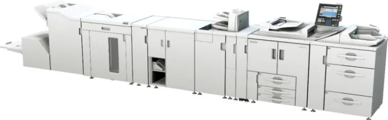 Bild: Fertiges Druckerzeugnis in einem Arbeitsgang