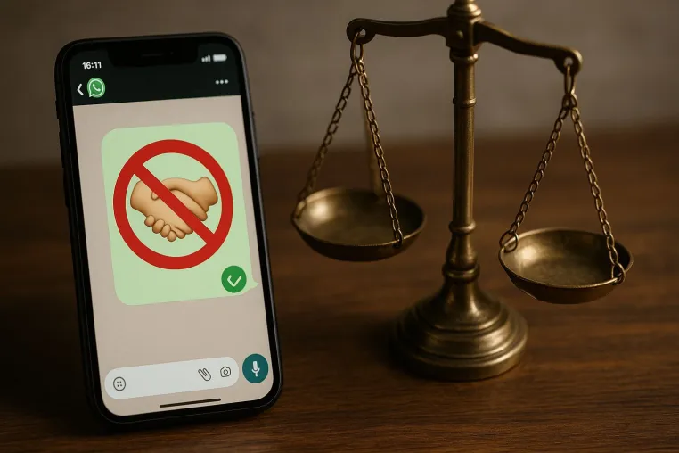 Bild: Rechtliche Unwirksamkeit verspäteter WhatsApp-Vertragsannahmen
