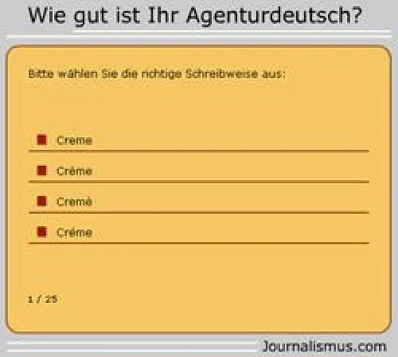 Bild: Journalisten-Quiz: Wie gut ist Ihr Agenturdeutsch?