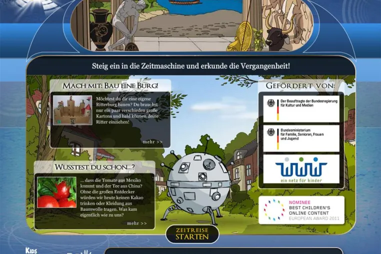 Bild: Kinderzeitmaschine mit Erfurter Netcode ausgezeichnet