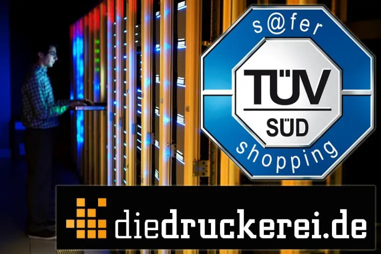 Bild: diedruckerei.de erneut mit TÜV-Siegel s@fer-shopping ausgezeichnet