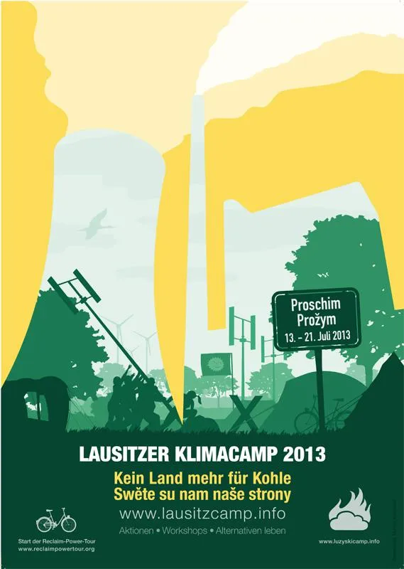 Plakat des Klimacamps vom 13.-21. Juli