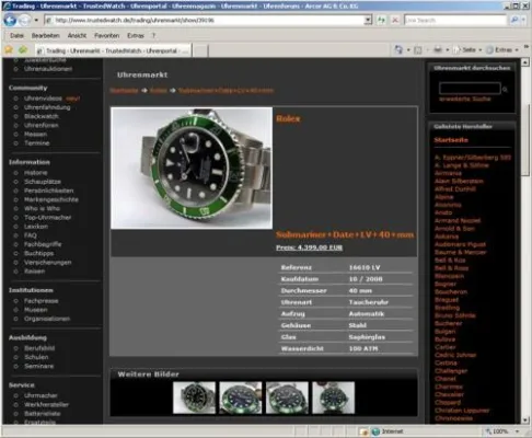 Bild: Eine der meistbegehrten Uhren der Welt - die Rolex Submariner