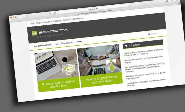 Bild: B wie Bendetta – apfeloffice mit neuem Namen & verbesserter Funktion für Business mit Mac