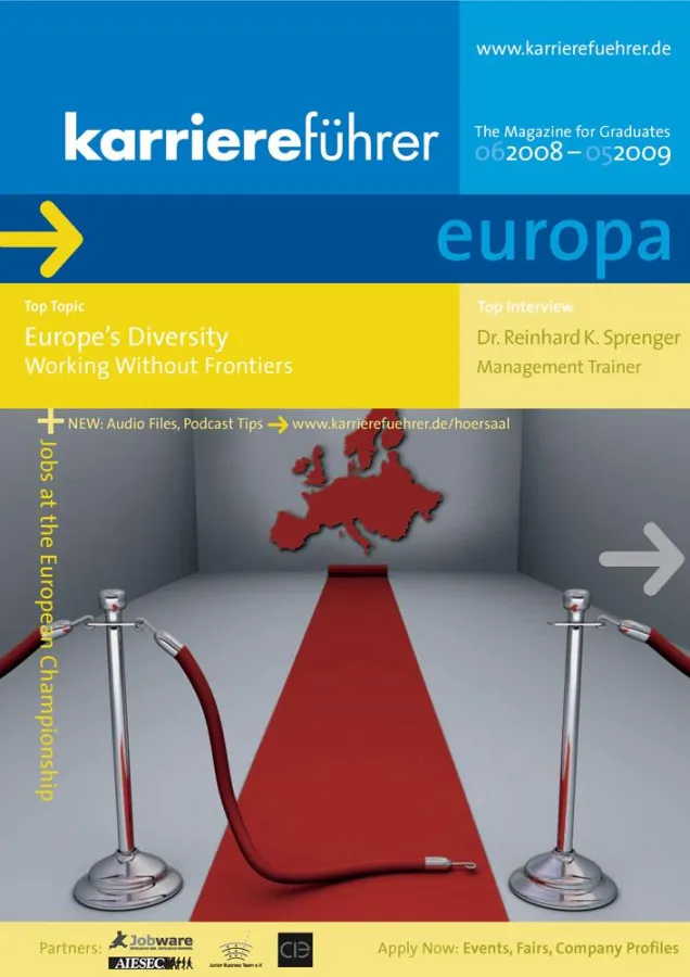 Das Cover zum karriereführer europa