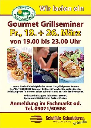 Grillseminar im Holzfachmarkt Scheiffele-Schmiederer in Dillingen Bild: Grillseminar im Holzfachmarkt Scheiffele-Schmiederer in Dillingen
