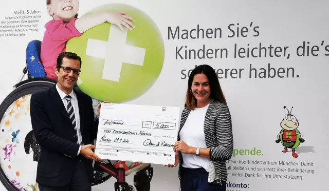 Bild: Mit kleinen Schritten zum Erfolg - Donner & Reuschel spendet für kbo-Kinderzentrum München