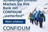 Bild: CONFIDUM Programm für Regionalbanken "WETTERFEST":  Gestärkt durch die Null-Zinsphase und CORONA-Turbulenzen