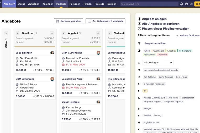 Deutsche CRM-Lösung: CentralStationCRM bringt neue Vertriebs-Pipeline für kleine Teams auf den Markt Bild: Deutsche CRM-Lösung: CentralStationCRM bringt neue Vertriebs-Pipeline für kleine Teams auf den Markt