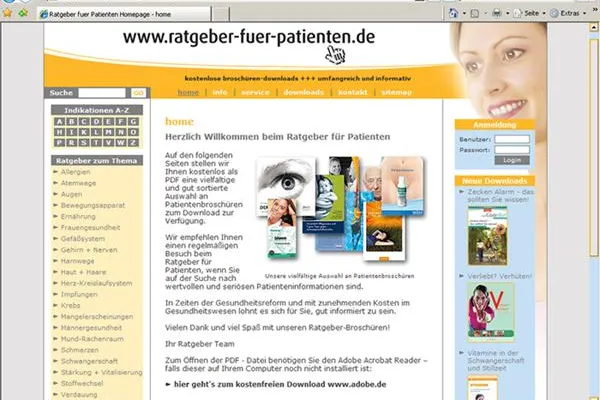 Bild: Kostenfreier Broschürendownload - Neuer Online-Service zu Vorsorge und Gesundheit