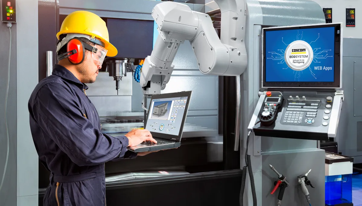 Digitalisierung & Vernetzung im Fokus: Mit COSCOM Shopfloor IT gelingt die Verknüpfung. (© COSCOM Computer GmbH)