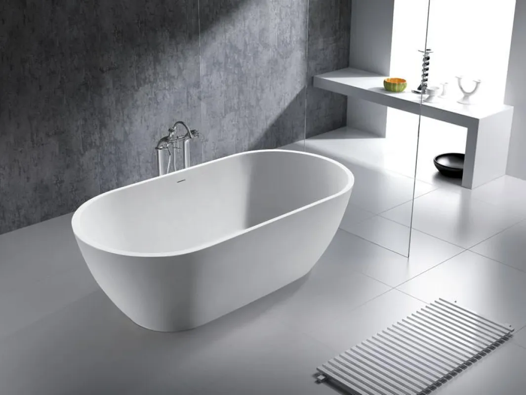 Freistehenden Mineralguss Badewanne