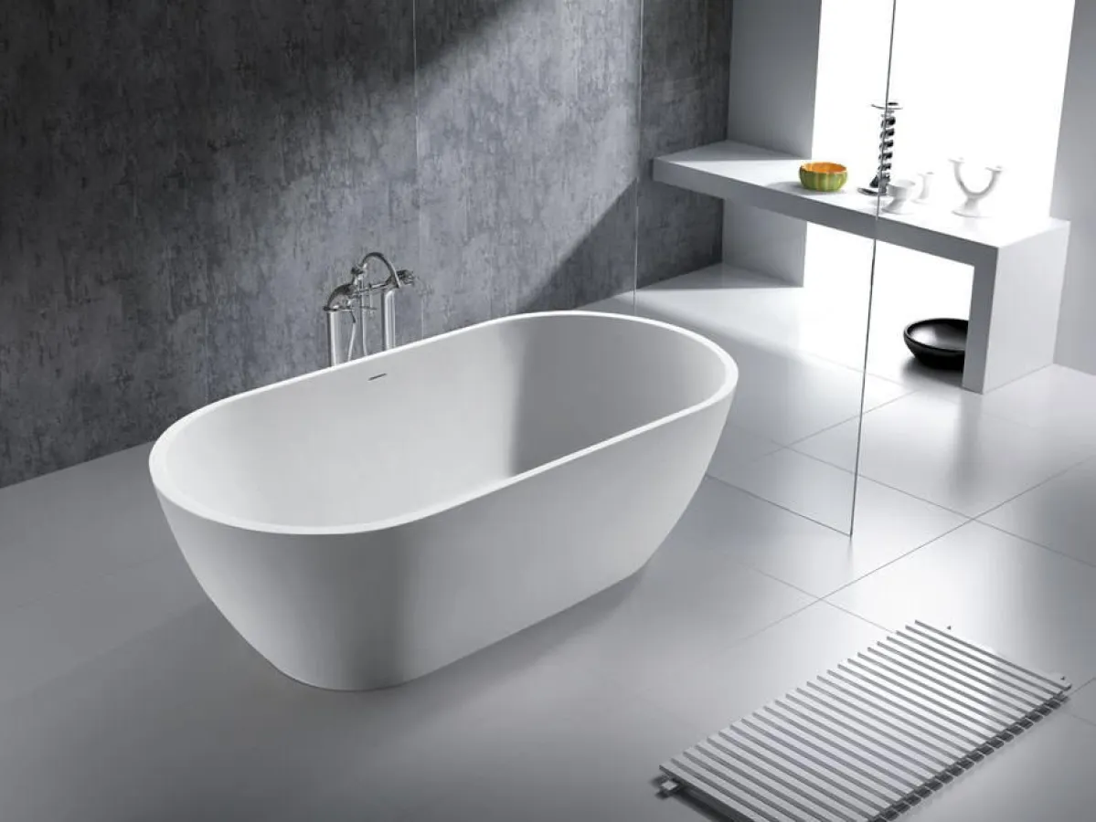 Freistehenden Mineralguss Badewanne