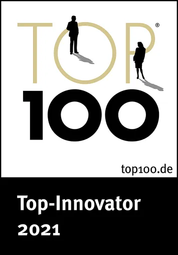 Prämiert für konsequent innovative Ausrichtung Preisträger Top 100 2021 Bild: Prämiert für konsequent innovative Ausrichtung Preisträger Top 100 2021