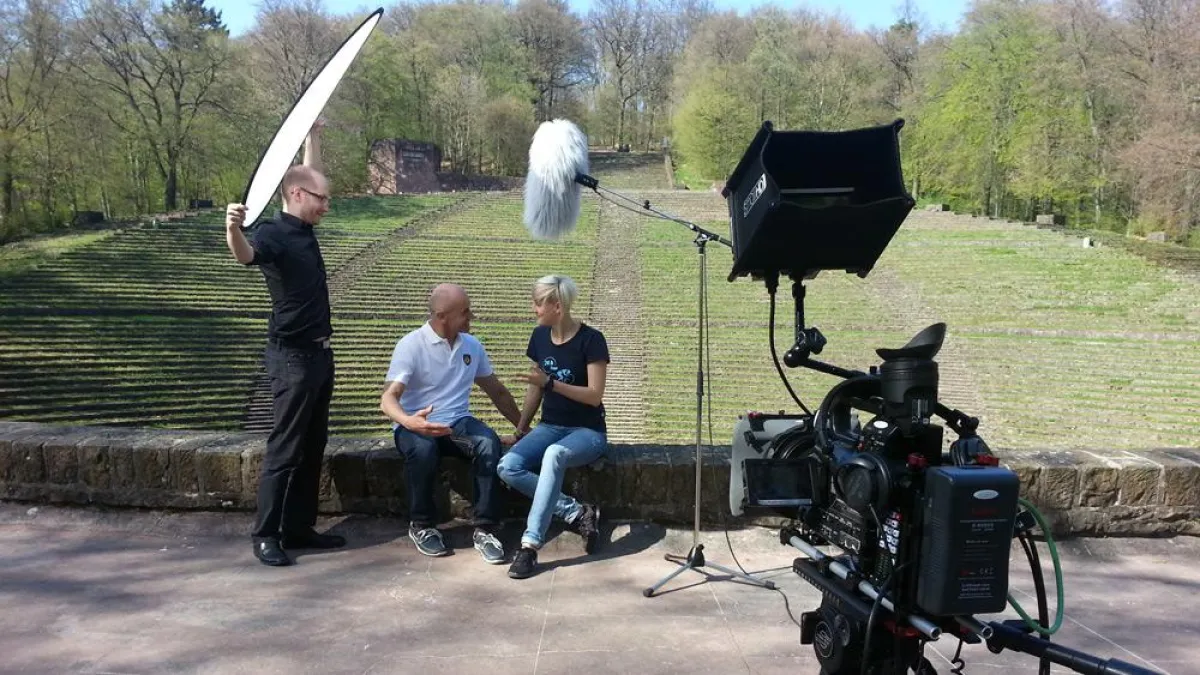 Dreharbeiten zum Bewerbungsvideo von Ines Jäger für den NEOS Award 2013.