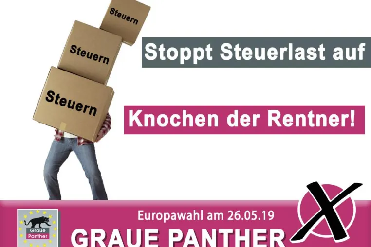Bild: Steuerlast auf Knochen der Rentner