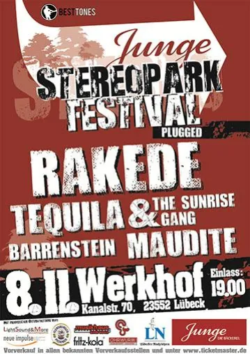 Junge Stereopark Festival PLUGGED am 08.11.2014 im Werkhof (Lübeck) Bild: Junge Stereopark Festival PLUGGED am 08.11.2014 im Werkhof (Lübeck)