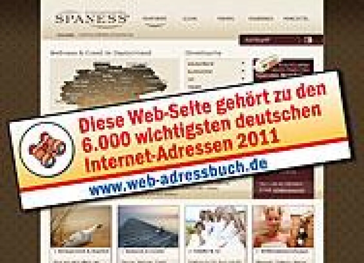 www.spaness.de präsentiert Wellnesshotels und Wellness-Angebote