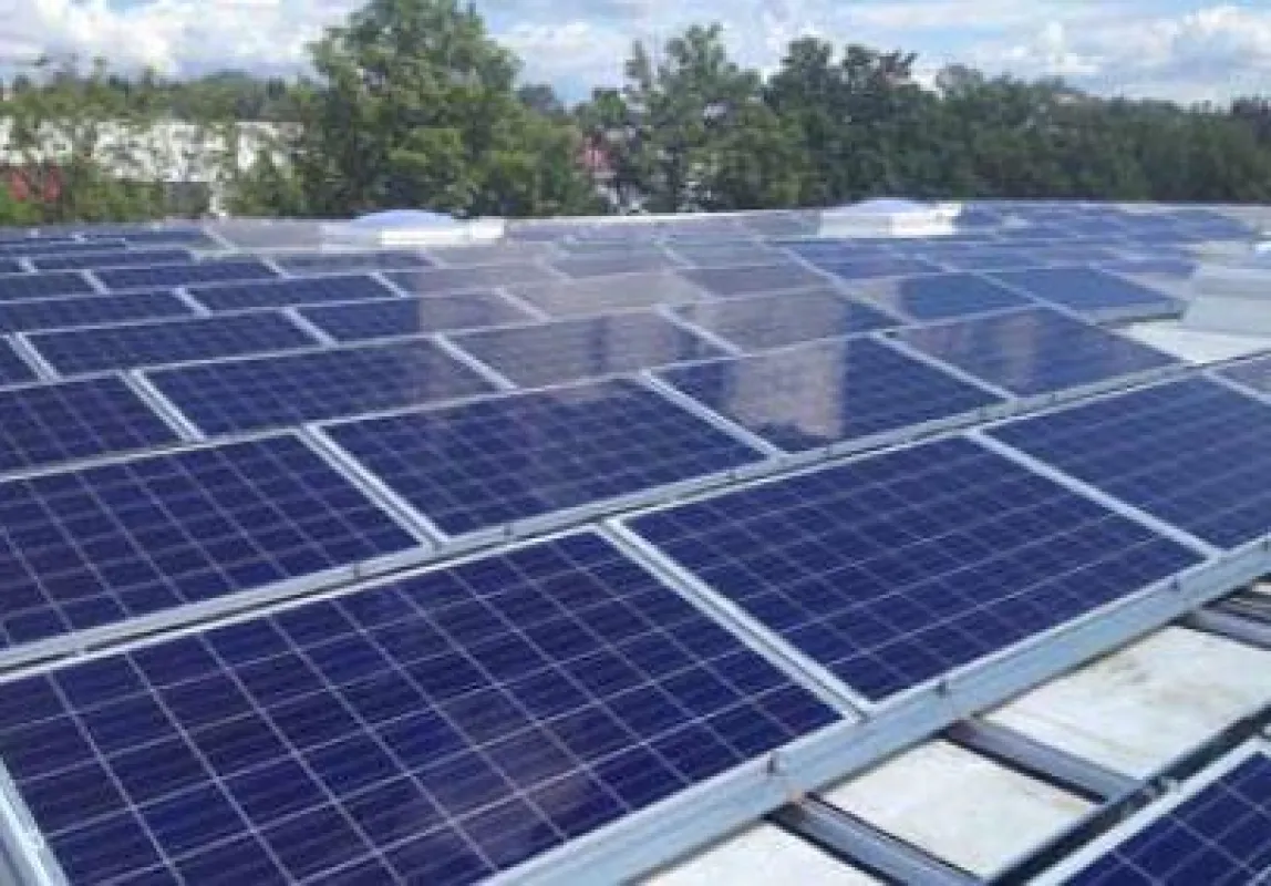 Die Solaranalge, installiert vom Hummel Systemhaus