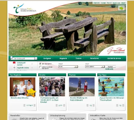 Bild: Neuer Internetauftritt der Touristischen Arbeitsgemeinschaft Habichtswald