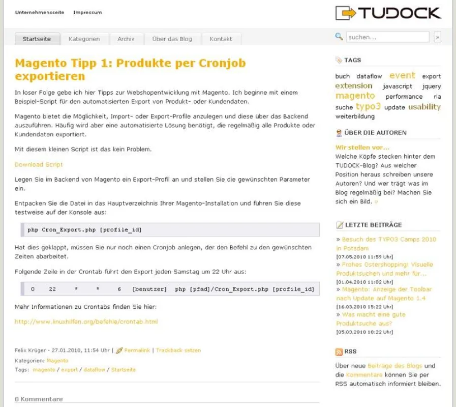 blog.tudock.de - Das Unternehmensblog von TUDOCK