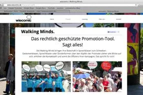 Bild: Promotion mit Sprechblasen von wiecomic