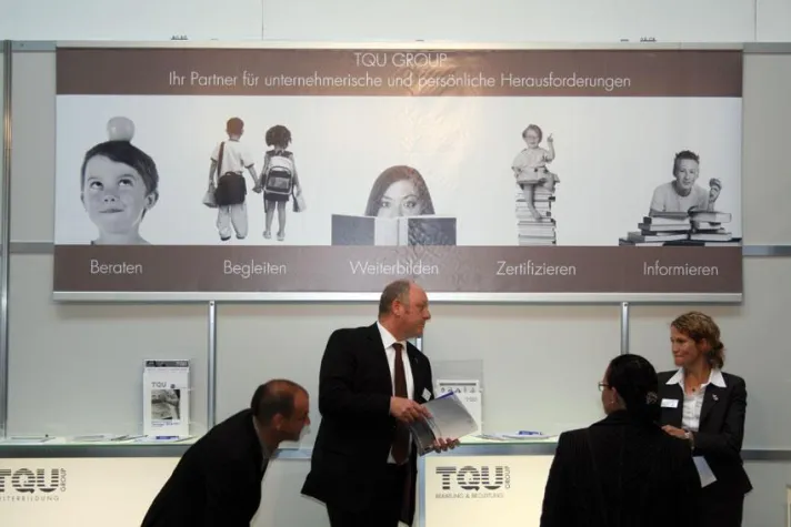 Bild: Run auf den Messestand der TQU GROUP