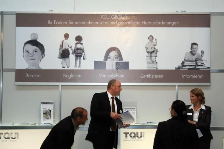Bild: Run auf den Messestand der TQU GROUP