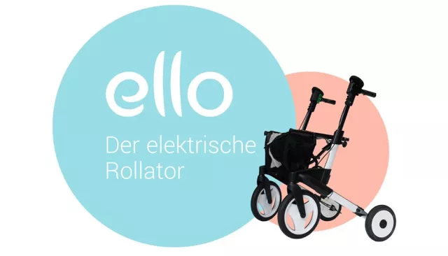Bild: Elektrischer Rollator „ello“ erleichtert älteren und gehbehinderten Menschen das Laufen