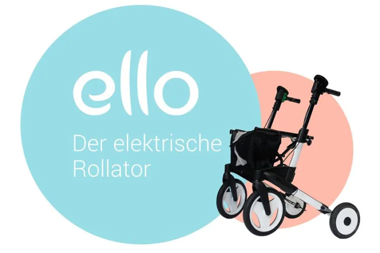 Bild: Elektrischer Rollator „ello“ erleichtert älteren und gehbehinderten Menschen das Laufen