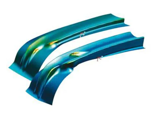 Advanced Cam konstruiert mit der Simulations-Software PAM-STAMP 2G ESI Group Ziehanlagen für Automobilteile Bild: Advanced Cam konstruiert mit der Simulations-Software PAM-STAMP 2G ESI Group Ziehanlagen für Automobilteile