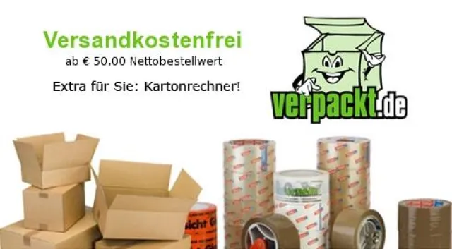 Bild: Online-Shop Verpackt.de von Umbach Verpackungen GmbH - jetzt mit dem TrustedShops Gütesiegel