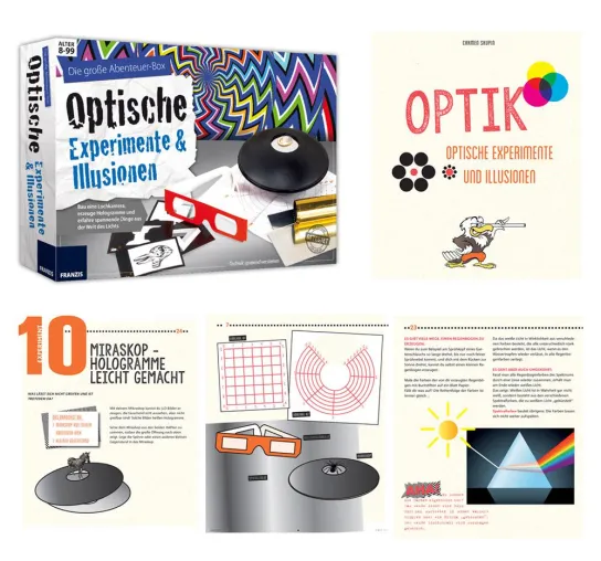 FRANZIS Lernpakete: Spaß mit optischen Experimenten und Illusionen Bild: FRANZIS Lernpakete: Spaß mit optischen Experimenten und Illusionen