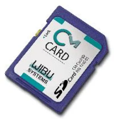 Bild: CeBIT 2009 - Wibu-Systems präsentiert ersten Prototypen als SD-Karte für das Forschungsprojekt VitaBIT