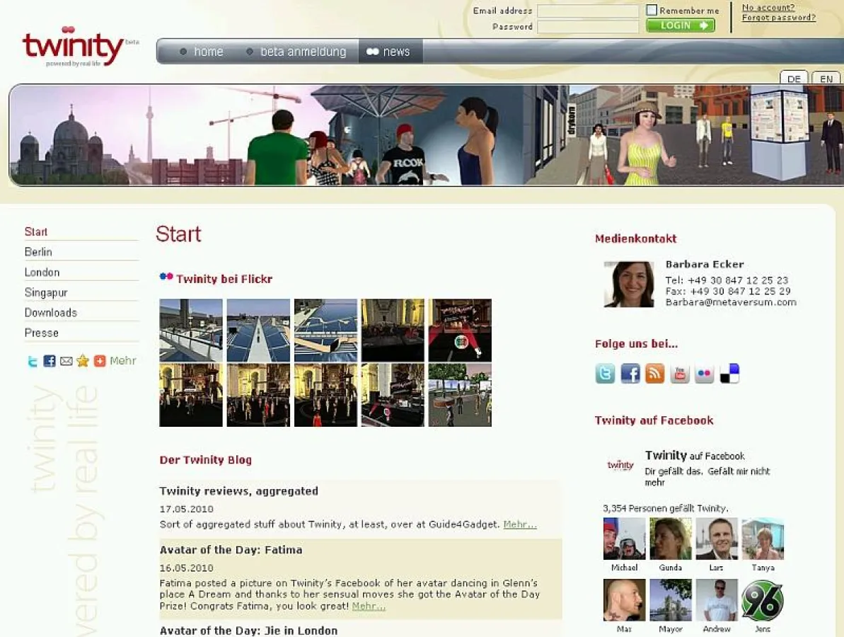 Der Twinity Social Media Newsroom