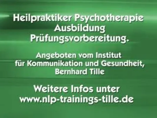 Bild: Video zur Ausbildung als Heilpraktiker Psychotherapie