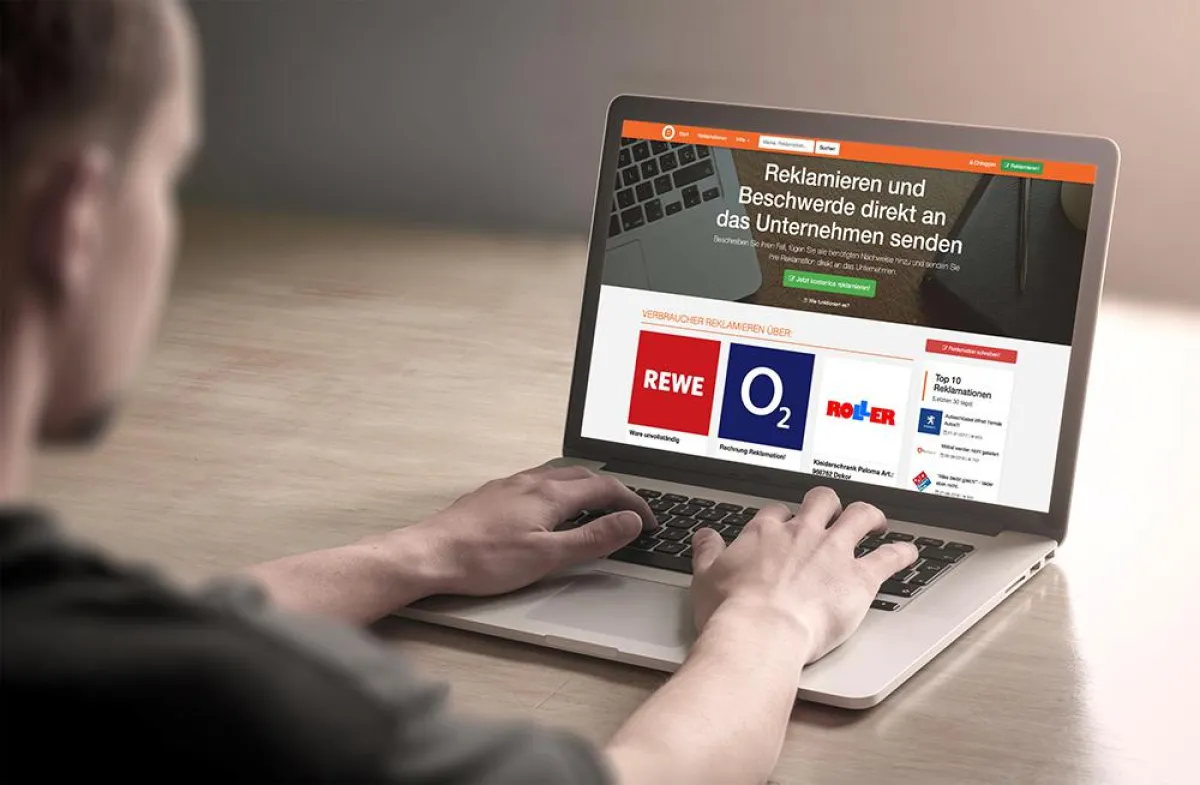 Reklamieren24.de - Desktop Version