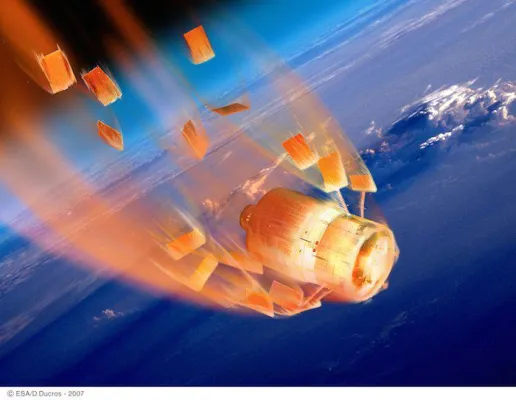 Bild: UFO WTF 1190F bei Sri Lanka am Freitag, den 13! : ESA interessiert sich für Wiedereintrittskörper (Re-Entry)