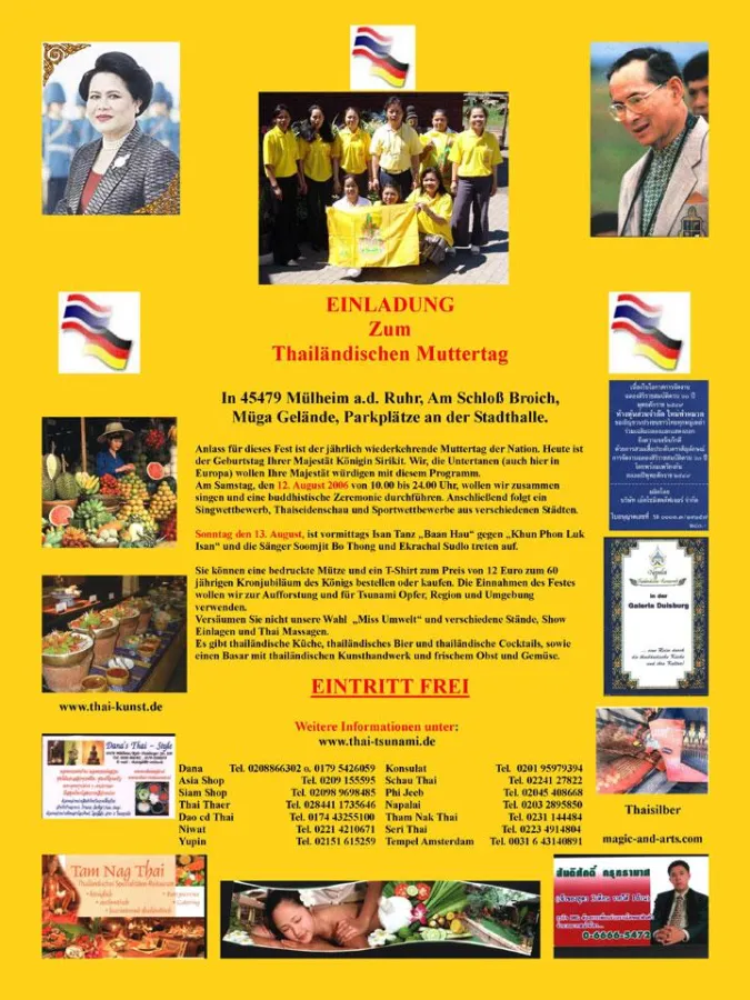 Einladung zum thailändischen Muttertag