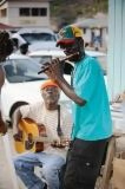 Musiker beim St. Patrick?s Festival in Montserrat