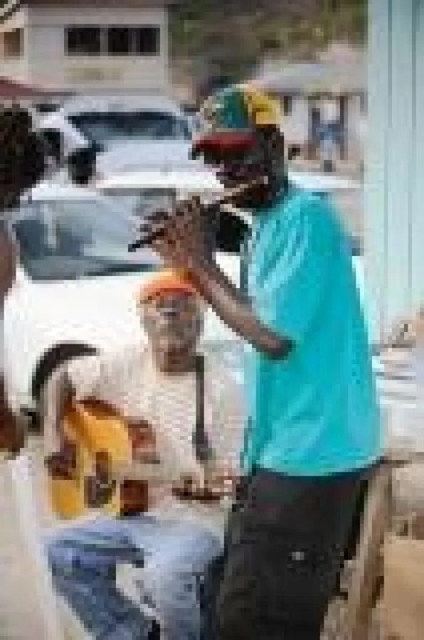 Musiker beim St. Patrick?s Festival in Montserrat