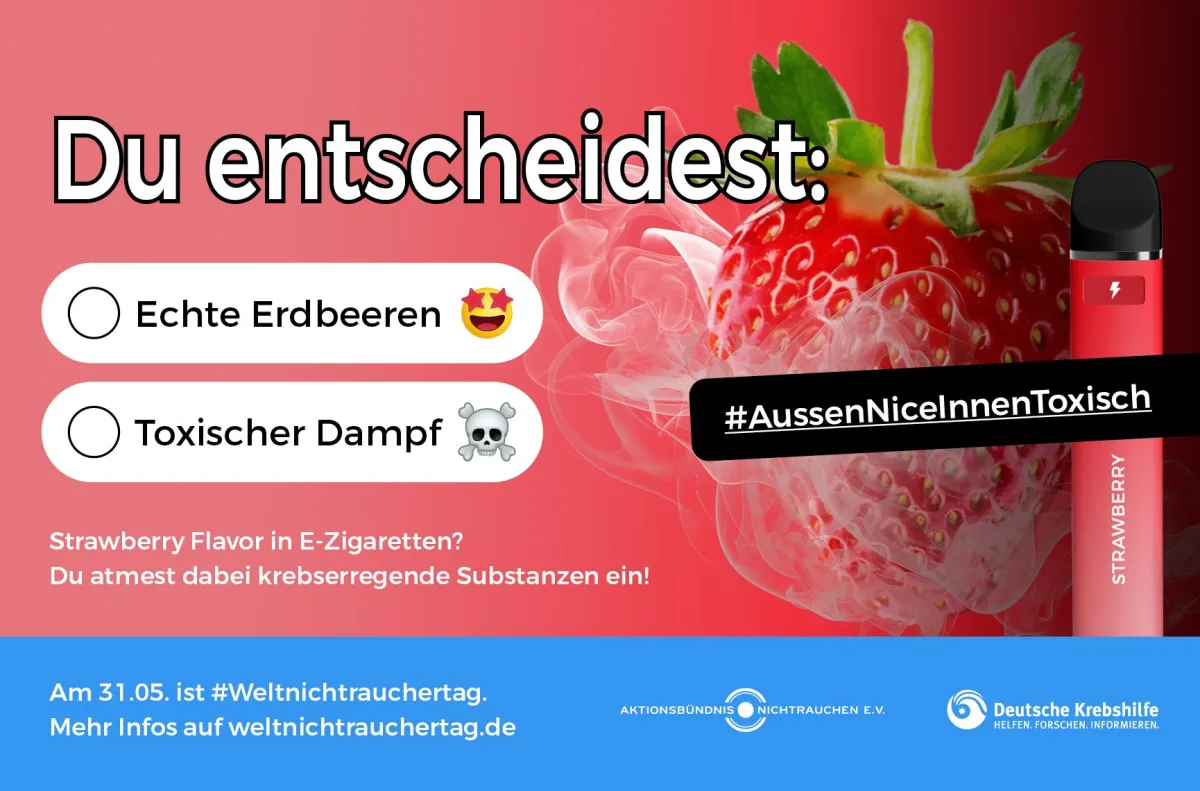 Motiv zum Weltnichtrauchertag 2025: Du entscheidest!
