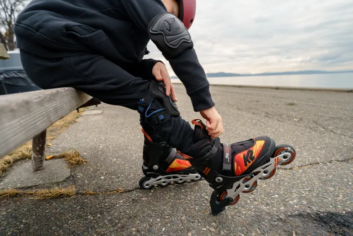 Bild: Test K2 SK8 Hero Boa VS Rollerblade Microblade Kinder Inliner