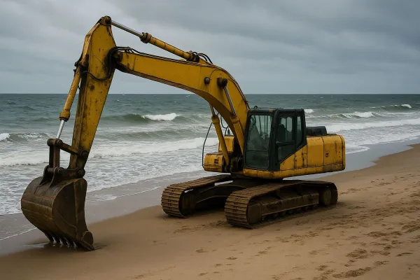 Bild: Bauunternehmen zur Haftung für Baggerverlust im Ostsee-Einsatz verurteilt