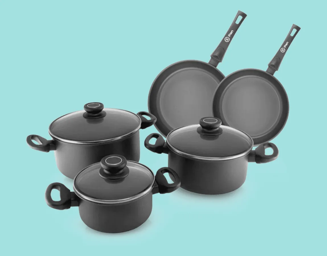 Töpfe und Pfannen frei von Teflon