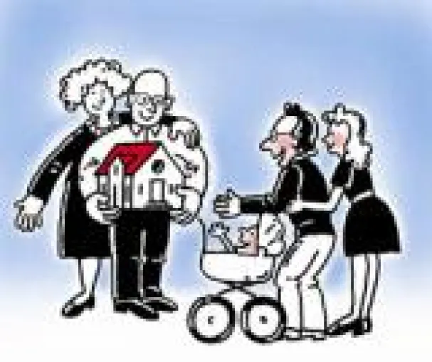Bild: Kredit von der Oma, Baugeld vom Onkel - Verwandtendarlehen sichert die solide Finanzierung des Traumhauses