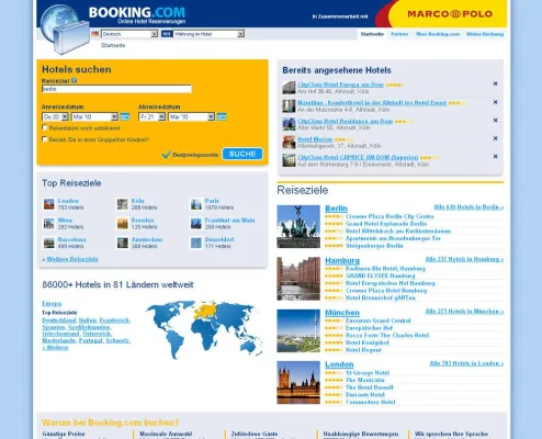 Bild: MAIRDUMONT und Booking.com kooperieren: 86.000 Hotels jetzt auf Marcopolo.de