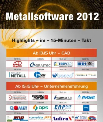 Auf dem Laufenden bleiben … die Metallsoftware 2012 Bild: Auf dem Laufenden bleiben … die Metallsoftware 2012